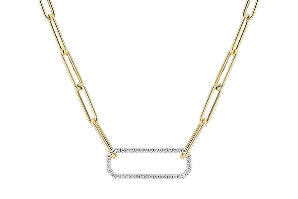 H328-27908: NECKLACE .50 TW (17 INCHES)