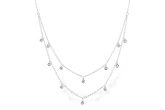 H328-28808: NECKLACE .22 TW (18 INCHES)